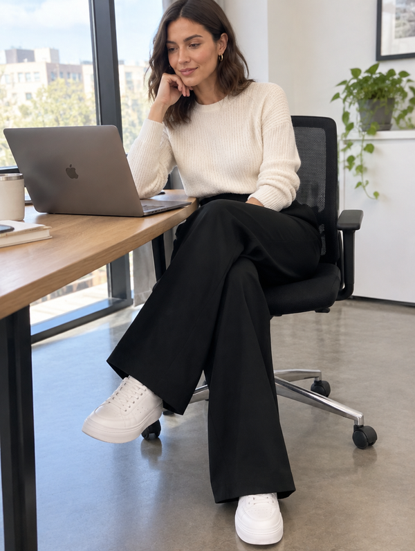 Office Trouser at a desk